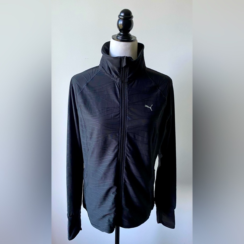 Puma Black Zip Up Activewear Jacket